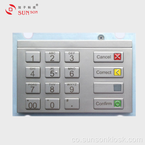 Cuscinettu PIN di Cifratura IP65 per Distributore Automaticu